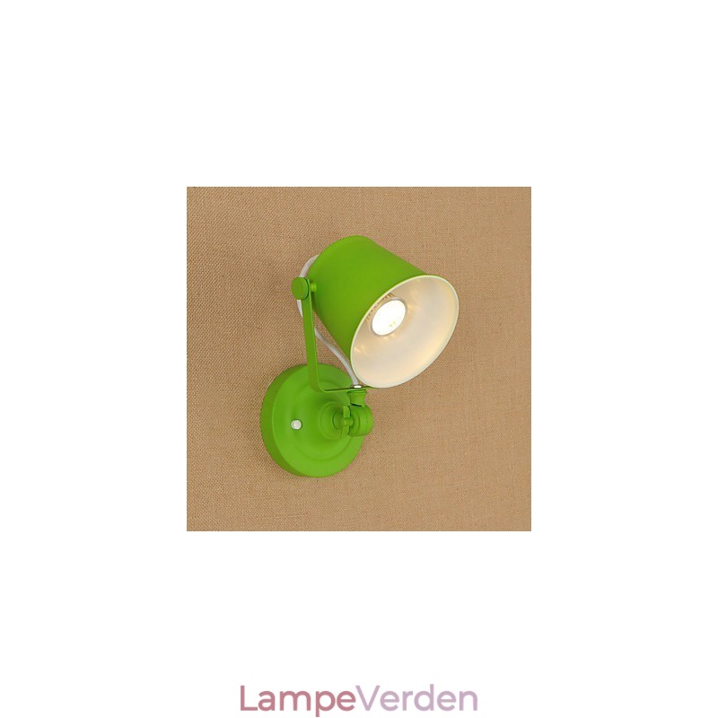 Country Retro Painting Feature Justerbar til Swing Arm Øjenbeskyttelse Downlight Væglamper Væglampe