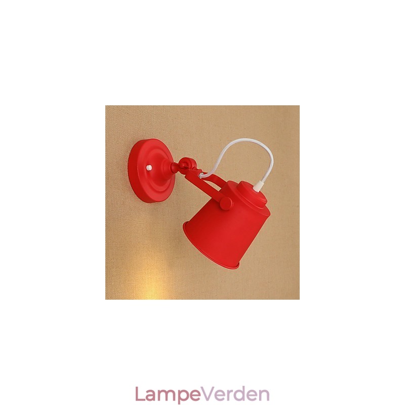 Country Retro Painting Feature Justerbar til Swing Arm Øjenbeskyttelse Downlight Væglamper Væglampe