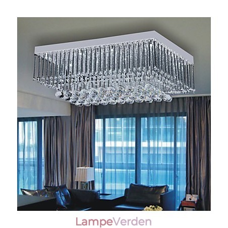 Kunstnerisk loftslampe i krystalperledesign Kunstnerisk loftslampe i krystalperledesign