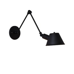 Væglampe Væglamper Vægjern Væglampe Stum Sort Lyssværd Lampe På Væg