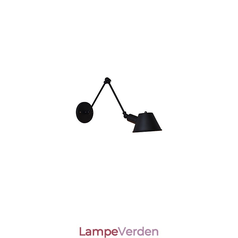 Væglampe Væglamper Vægjern Væglampe Stum Sort Lyssværd Lampe På Væg