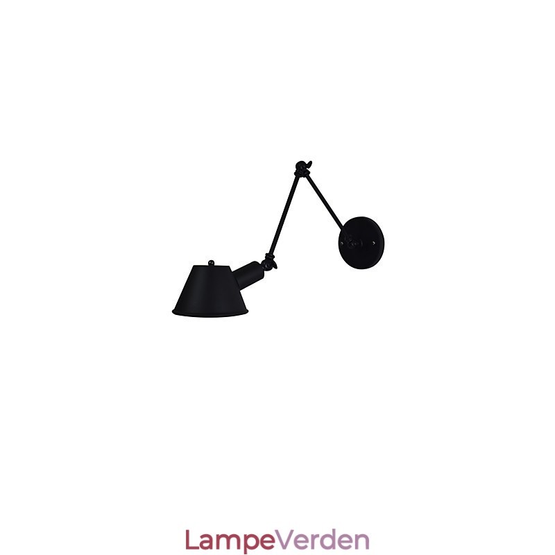 Væglampe Væglamper Vægjern Væglampe Stum Sort Lyssværd Lampe På Væg