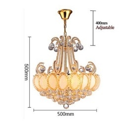 Moderne luksus lysekrone Crystal Pendel Diameter 50CM Indeholder 8 pærer