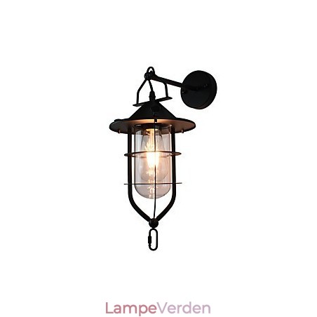 Lysmalet Stål Væglampe Stum Sort Amerikansk Kaffe Dekoration Retro Væglys Lyssværd Lampe På Væg Lysmalet Stål Væglampe Stum Sort Amerikansk Kaffe Dekoration Retro Væglys Lyssværd Lampe På Væg