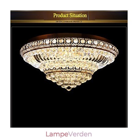 Moderne Luksus Krystal Loftslys Absorber Kuppel Lys Diameter 60CM Moderne Luksus Krystal Loftslys Absorber Kuppel Lys Diameter 60CM