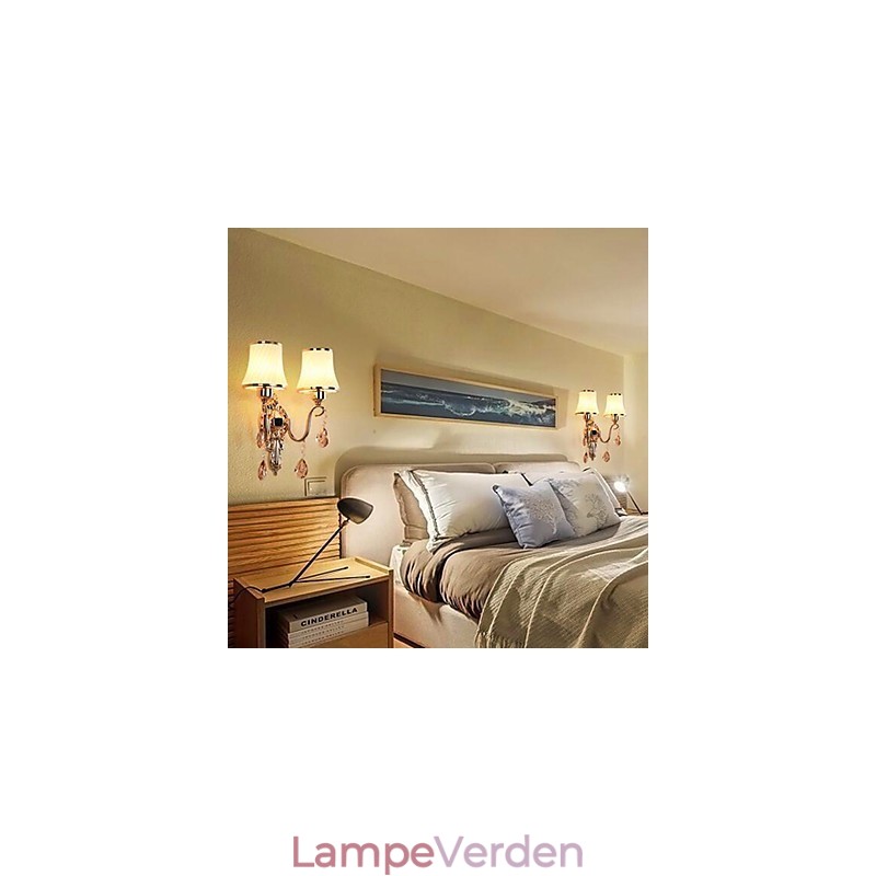 Moderne moderne galvaniseret funktion til Crystal Eye Protection Ambient Light væglamper
