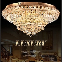 Moderne Luksus Krystal Loftslys Absorber Kuppel Lys Diameter 60CM