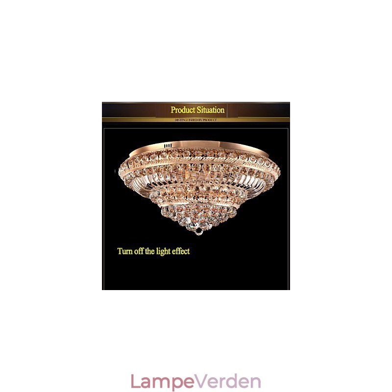 Moderne Luksus Krystal Loftslys Absorber Kuppel Lys Diameter 60CM
