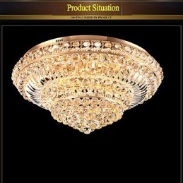 Moderne Luksus Krystal Loftslys Absorber Kuppel Lys Diameter 60CM