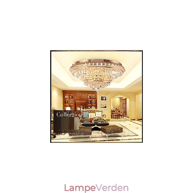 Moderne Luksus Krystal Loftslys Absorber Kuppel Lys Diameter 60CM