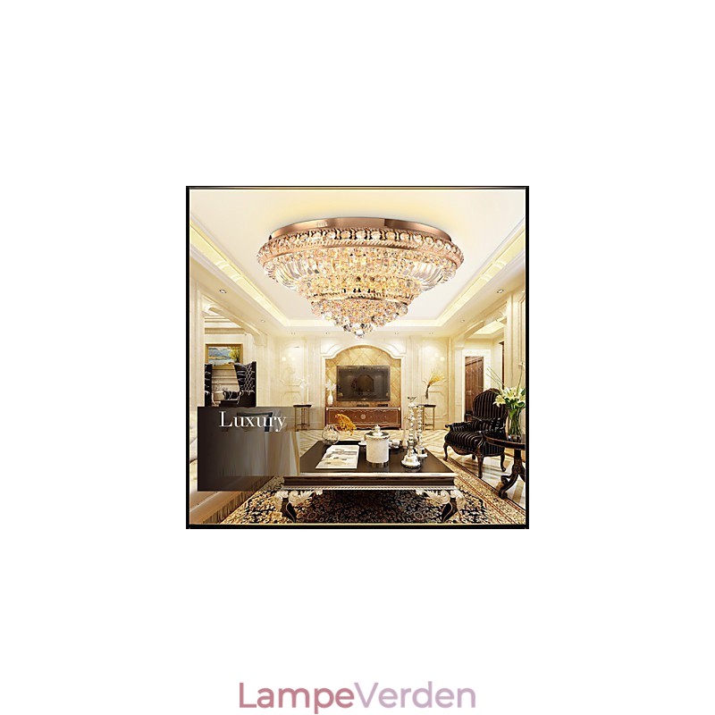 Moderne Luksus Krystal Loftslys Absorber Kuppel Lys Diameter 60CM