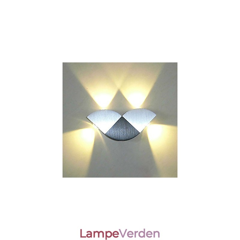 Multi Color Integreret nyhedsfunktion til Mini Style Ambient Light Wall Sconces Væglampe Tilfældig farve