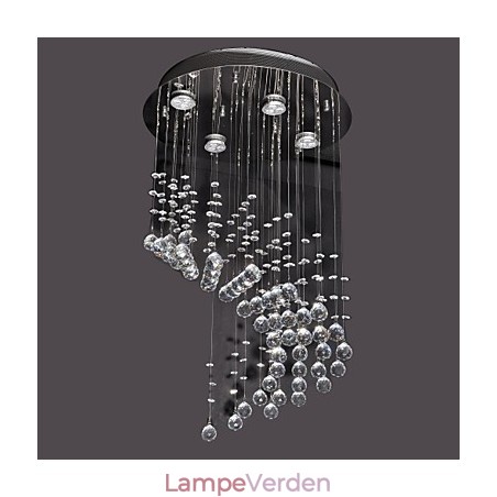 Moderne moderne krystal krom metal flush Mount Moderne moderne krystal krom metal flush Mount