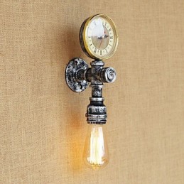 Enkel Country Retro Painting Funktion til Mini Style Ambient Light Wall Sconces Wall Light