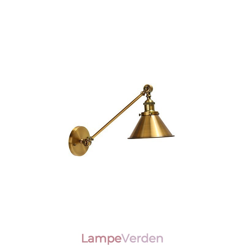 Vintage metal væglampemonteret retro industriel væglampeskærm Justerbar natbelysningsarmaturer