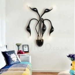 Swan Head Modern Contemporary Multi Colors Ambient Light Wall Sconces Wall Light