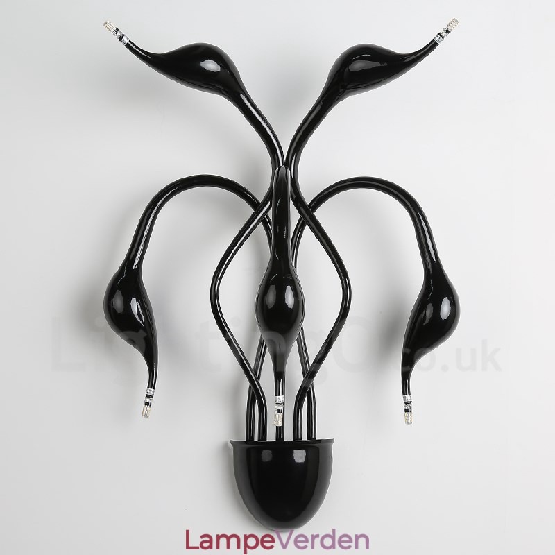 Swan Head Modern Contemporary Multi Colors Ambient Light Wall Sconces Wall Light