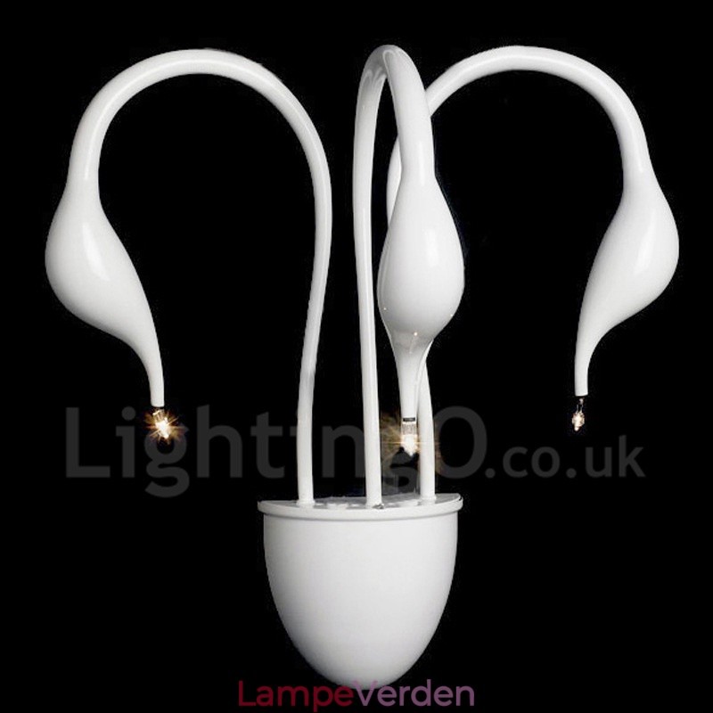 Swan Head Modern Contemporary Multi Colors Ambient Light Wall Sconces Wall Light