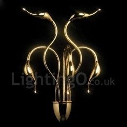 Swan Head Modern Contemporary Multi Colors Ambient Light Wall Sconces Wall Light