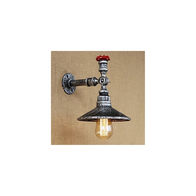 Rustik Lodge Maleri funktion til Ambient Light Wall Sconces Wall Light Silver