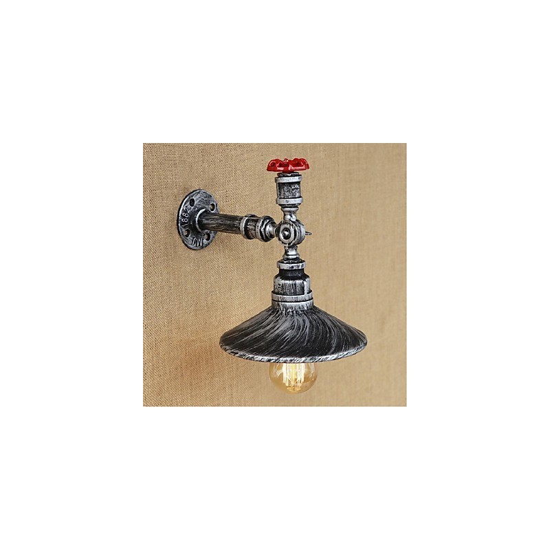 Rustik Lodge Maleri funktion til Ambient Light Wall Sconces Wall Light Silver