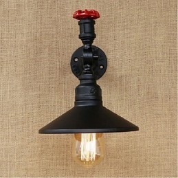 Rustik Lodge Malerfunktion til Ambient Light Wall Sconces Wall Light Black