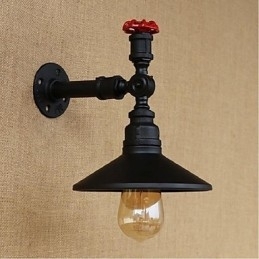 Rustik Lodge Malerfunktion til Ambient Light Wall Sconces Wall Light Black
