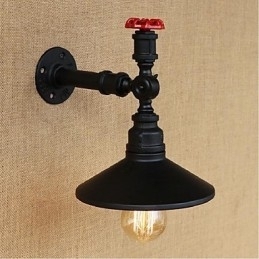 Rustik Lodge Malerfunktion til Ambient Light Wall Sconces Wall Light Black