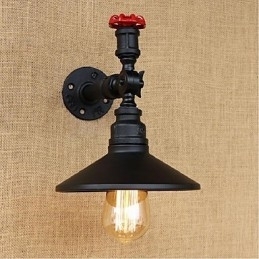 Rustik Lodge Malerfunktion til Ambient Light Wall Sconces Wall Light Black