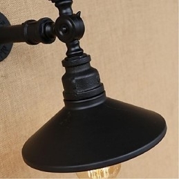 Rustik Lodge Malerfunktion til Ambient Light Wall Sconces Wall Light Black