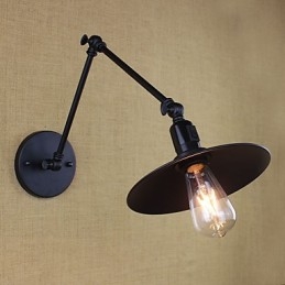 Rustik Lodge Malerfunktion til Mini Style Swing Arm Downlight Wall Sconces