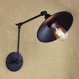 Rustik Lodge Malerfunktion til Mini Style Swing Arm Downlight Wall Sconces