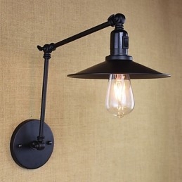 Rustik Lodge Malerfunktion til Mini Style Swing Arm Downlight Wall Sconces