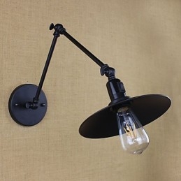 Rustik Lodge Malerfunktion til Mini Style Swing Arm Downlight Wall Sconces