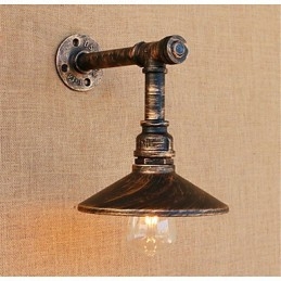 Rustik Lodge Country Antik Messing Funktion til Ambient Light Wall Sconces Wall Light