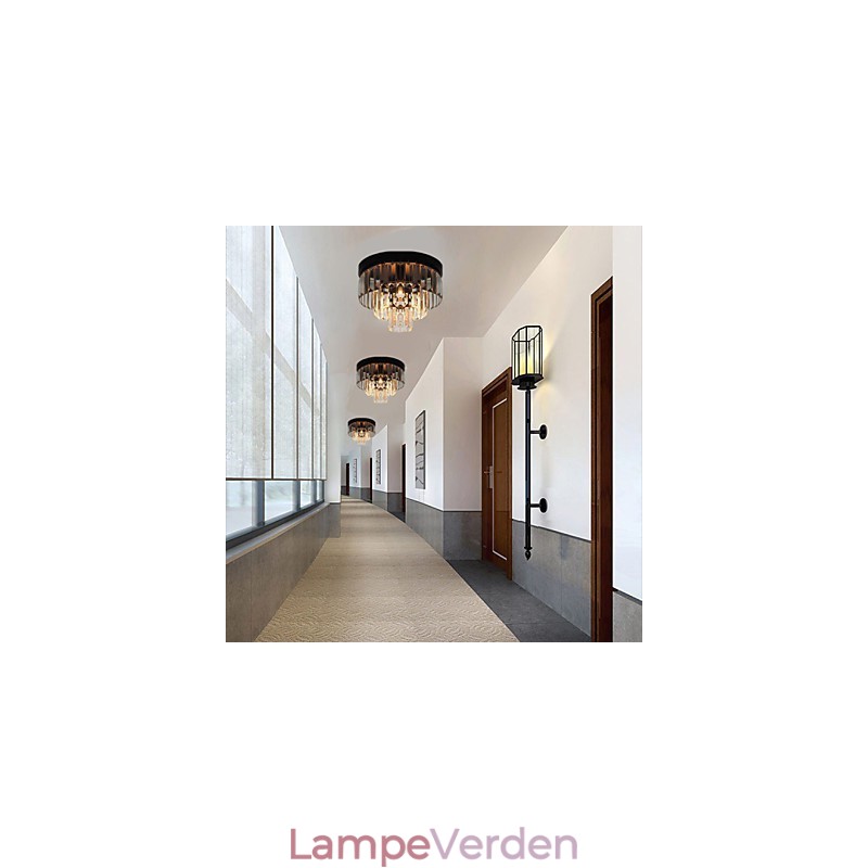 Moderne moderne Crystal Metal Flush Mount