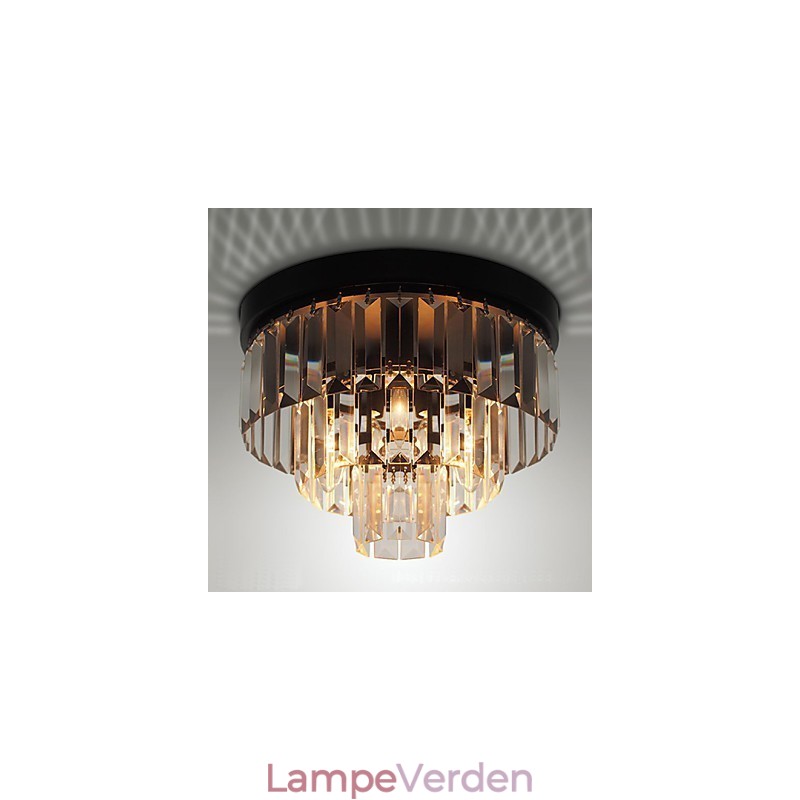 Moderne moderne Crystal Metal Flush Mount