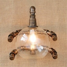 Rustik Lodge Country Antik Messing Funktion til Ambient Light Wall Sconces Wall Light