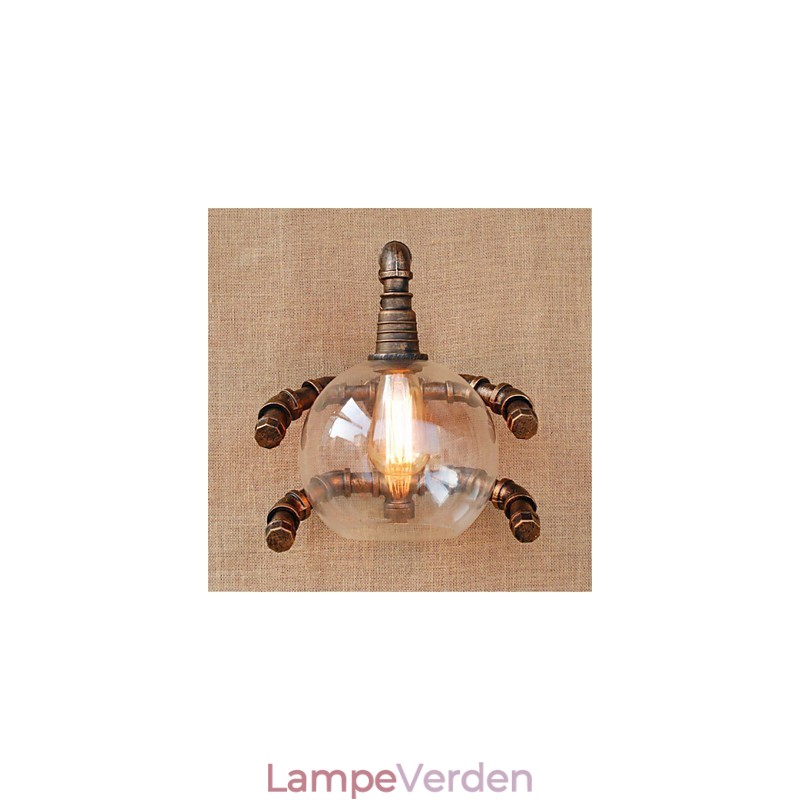 Rustik Lodge Country Antik Messing Funktion til Ambient Light Wall Sconces Wall Light