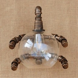 Rustik Lodge Country Antik Messing Funktion til Ambient Light Wall Sconces Wall Light