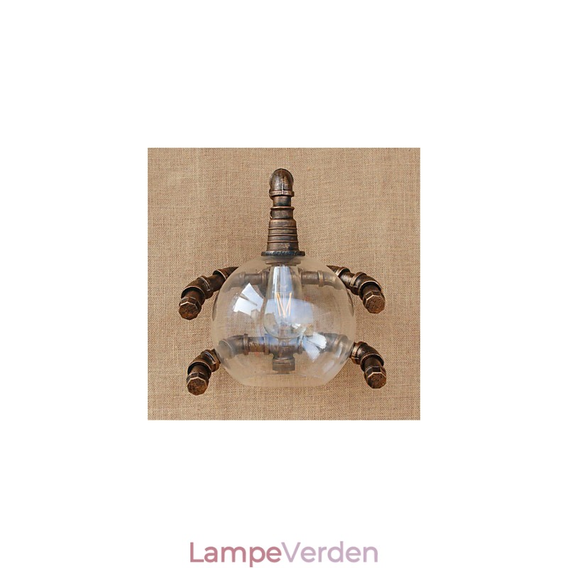 Rustik Lodge Country Antik Messing Funktion til Ambient Light Wall Sconces Wall Light