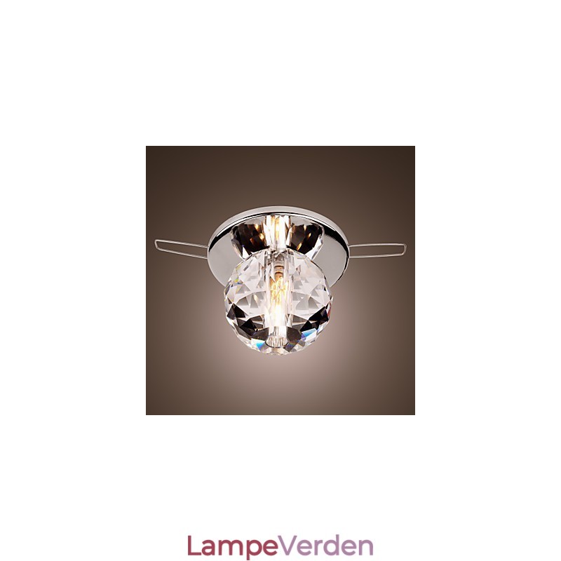 Moderne moderne krystal Mini-stil Chrome Metal Flush Mount