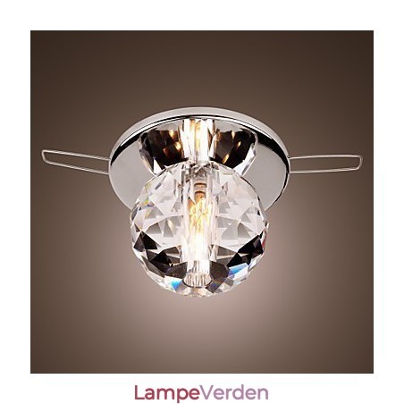 Moderne moderne krystal Mini-stil Chrome Metal Flush Mount Moderne moderne krystal Mini-stil Chrome Metal Flush Mount
