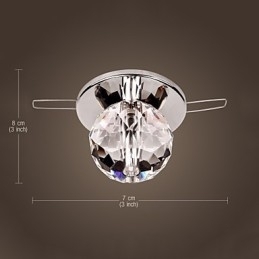 Moderne moderne krystal Mini-stil Chrome Metal Flush Mount