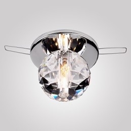 Moderne moderne krystal Mini-stil Chrome Metal Flush Mount
