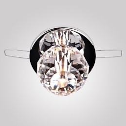 Moderne moderne krystal Mini-stil Chrome Metal Flush Mount