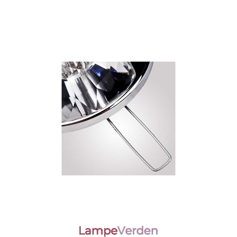 Moderne moderne krystal Mini-stil Chrome Metal Flush Mount