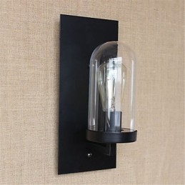 Rustik Lodge Country Retro maleri funktion til øjenbeskyttelse Ambient Light Wall Sconces