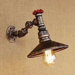 Country Retro Painting Feature for Mini Style Roterbar Light Swing Arm Lights Væglampe