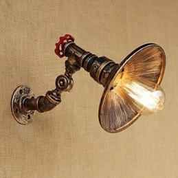 Country Retro Painting Feature for Mini Style Roterbar Light Swing Arm Lights Væglampe